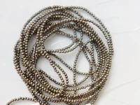 natural gold pyrite 2mm plain round beadstiny beadsseed stone beads for jewelry 2mm1 full strands 15 5
