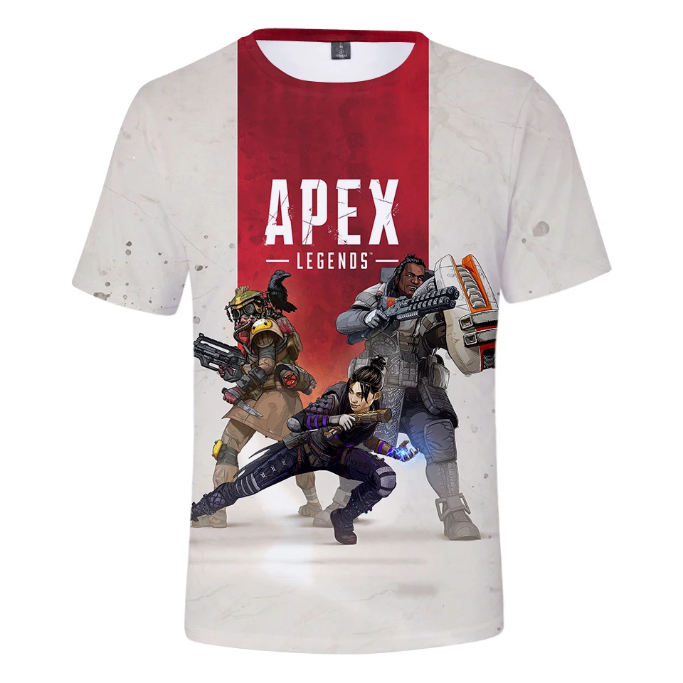 Футболка для мужчин и женщин с 3D принтом игры Apex Legends новинка 2019 летние футболки