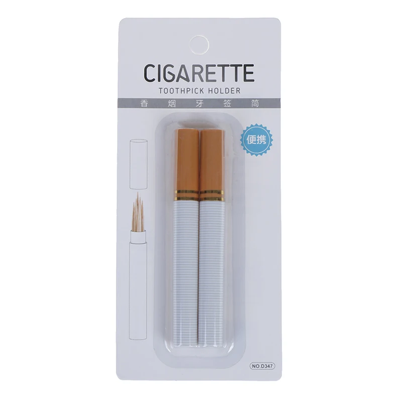 2 шт. в виде сигареты держатель зубочистки Открытый Портативный секретный