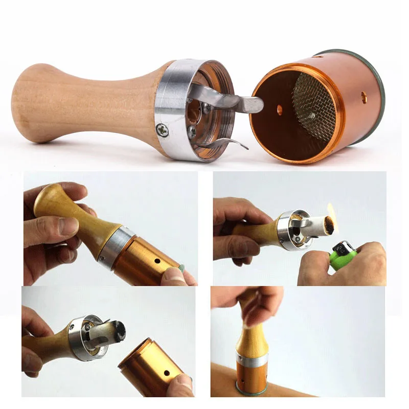 Scrollable для тела меридиан теплые прутья прижигания нефрита массаж мокса палка глаз