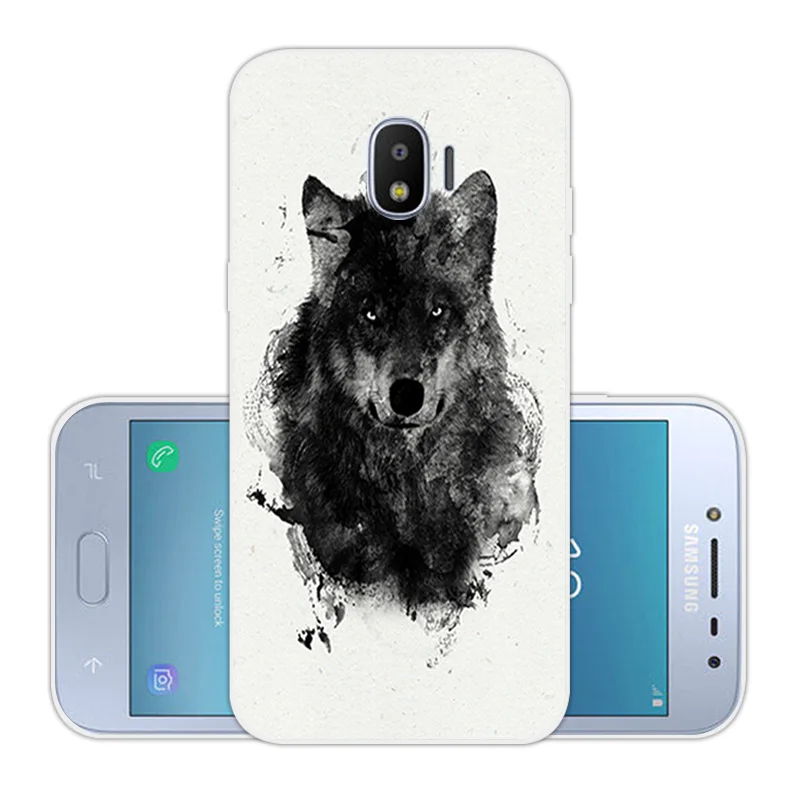 Мягкие силиконовые чехлы для Samsung Galaxy J2 Pro 2018 5 0 дюйма зеленые задняя крышка