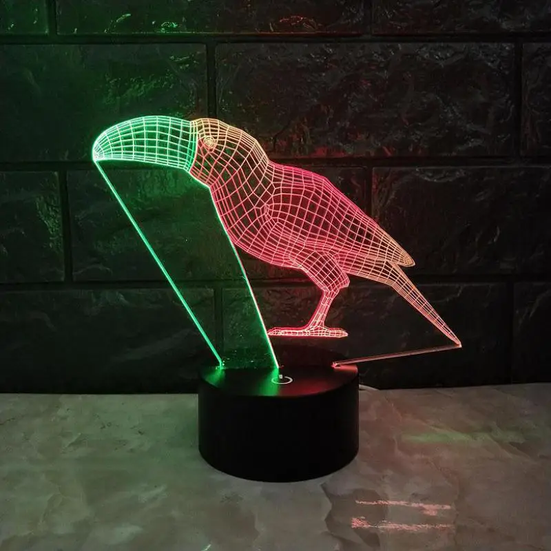 Beaks 3d ночник Рождественское украшение Прекрасная лампа Новинка детская комната