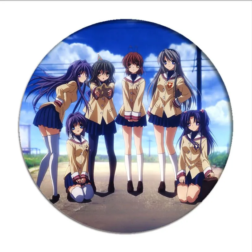 1 шт. значок косплея Okazaki Tomoya брошь Furukawa Nagisa коллекция булавок сумки Значки для
