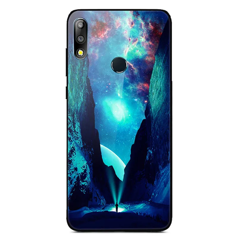 15 Чехол из закаленного стекла для Asus Zenfone Max Pro M2 ZB631KL, Мягкий бампер с принтом, чехол для Asus ZB631KL, стеклянный чехол с изображением животных и цветов - Цвет: 15