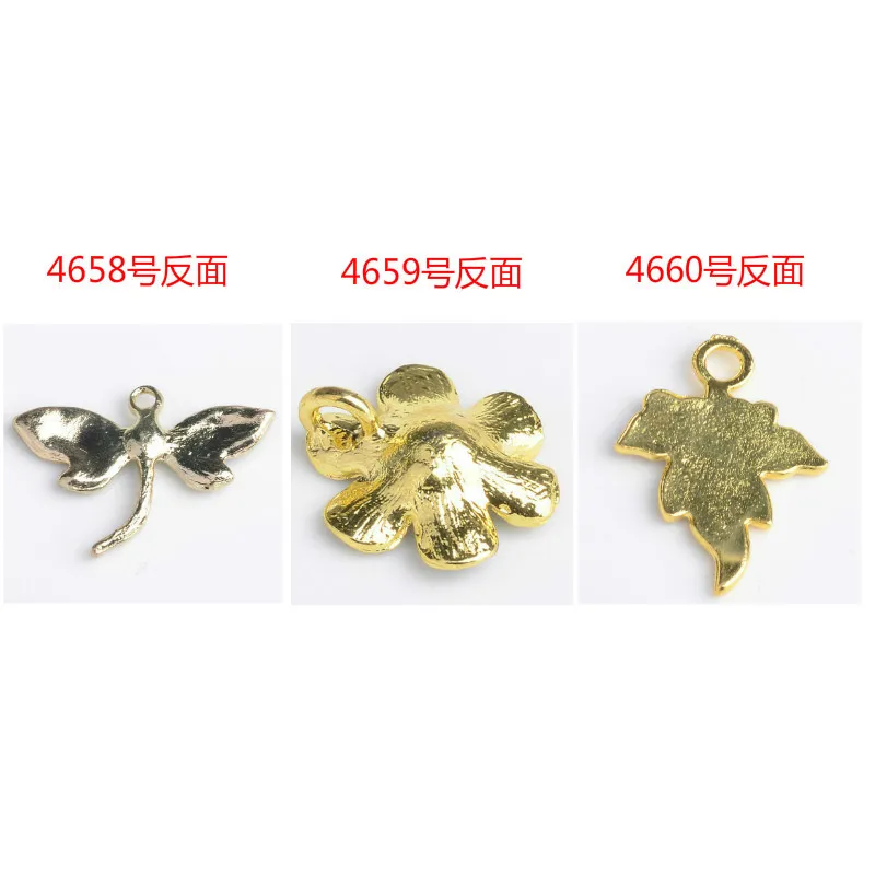 

10pcs/lot loveliness animal Dragonfly flowers leaves pendant tag alloy enamel Charm DIY accessories of bracelet headdress