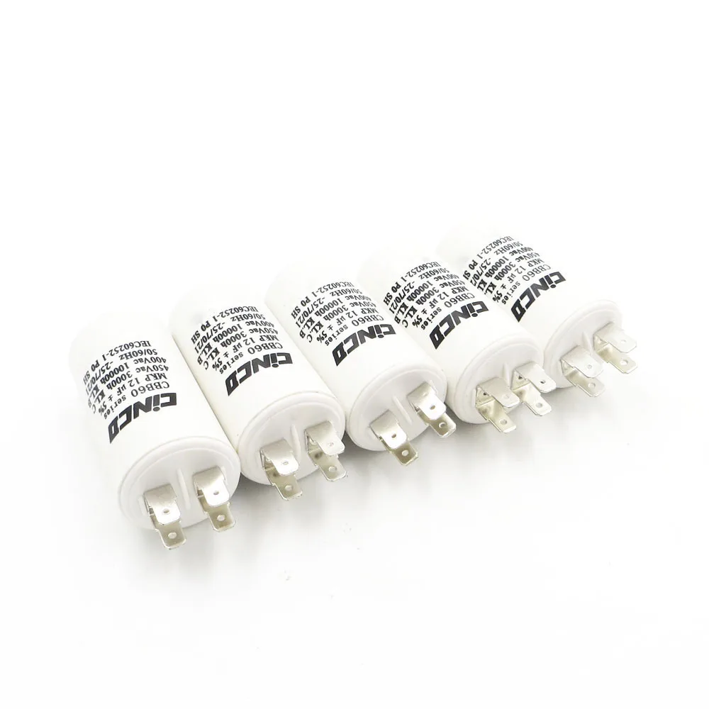 Двойной Faston 400 V 450 CBB60 40 мкФ 45 50 55 60 двигателя рабочие конденсаторы AC 450VAC двигатель