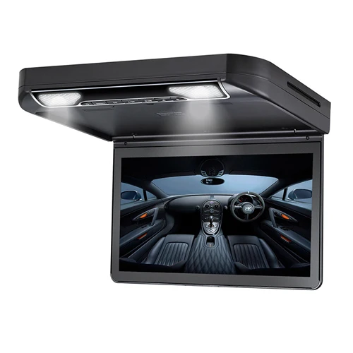 Black no headphone 13,3 дюймовый потолочный телевизионный для автомобиля HD 1080P TFT широкий цифровой автомобильный экран Автомобильный dvd-плеер с USB/SD/HDMI/IR/FM передатчик MP5 плеер - Цвет: Black no headphone