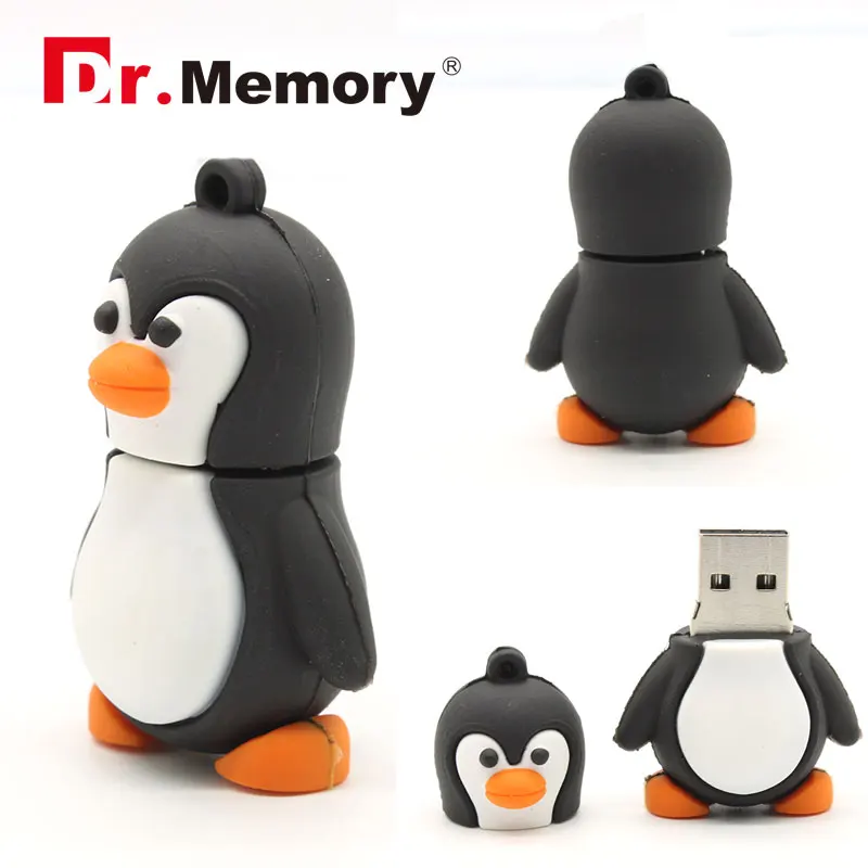 Прекрасный Пингвин USB флэш накопители с героями мультфильмов накопитель 32 GB в
