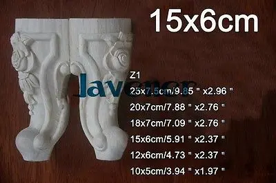 Z1 -15x6 см деревянная резная аппликация для столярных работ переводная картинка