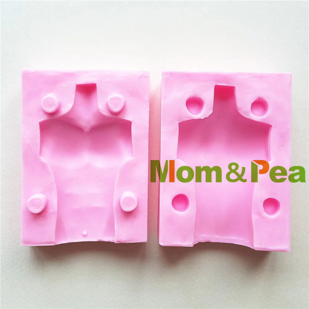 Mom &amp Pea MPA1663 силиконовая форма в форме мускулов для мужчин украшение торта 3D
