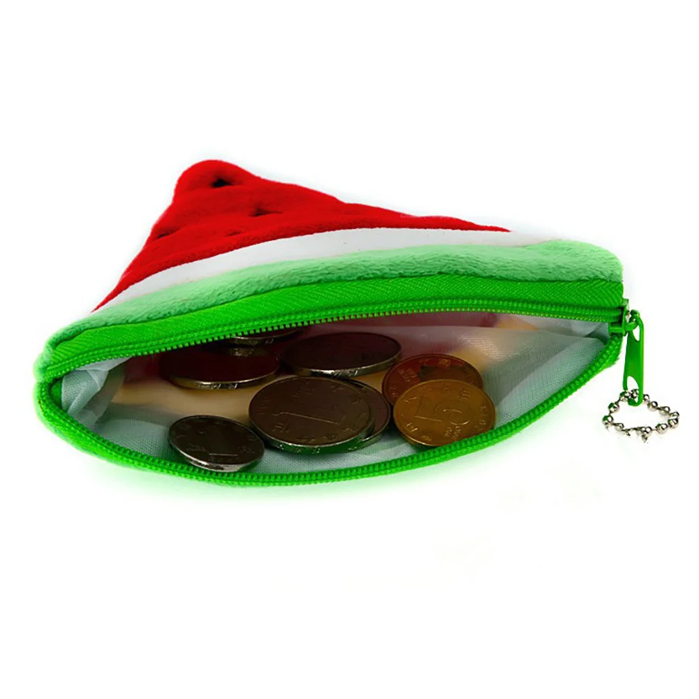 Арбузно-оранжевый плюшевый брелок в форме фруктов подвеска карман для монет