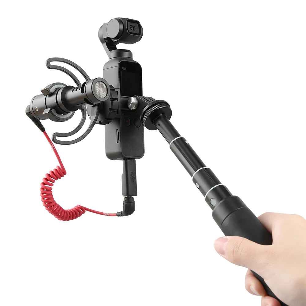 

PGYTECH OSMO Pocket/DJI Pocket 2 Data Port to Cold Shoe /Universal Mount for OSMO Pocket Expansion Tripod Microphone Accessories