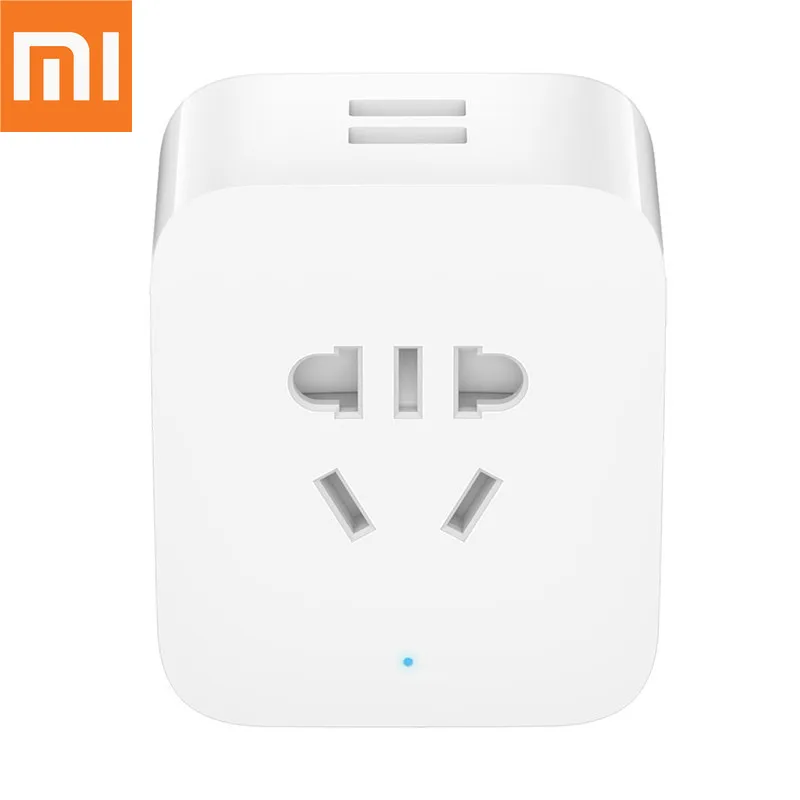 Умная розетка Xiaomi Mijia оригинальная усовершенствованная с 2 USB-портами быстрая