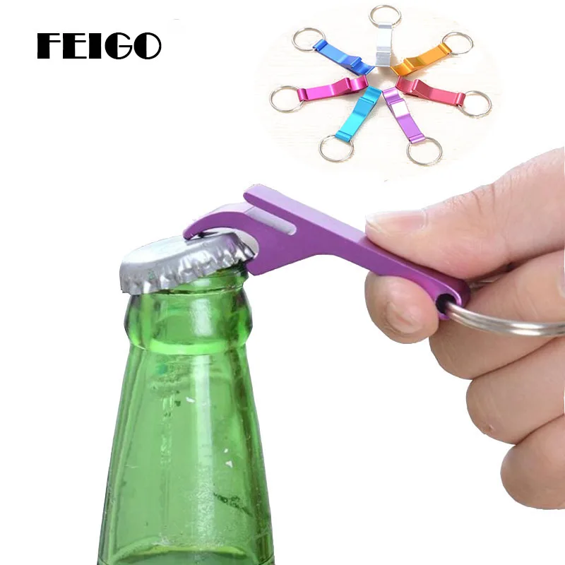 

Portable Multi-function Aluminum Alloy Bottle Opener Creative Keychain Bottle Opener Multicolor Pocket Beer Bottle Openers F648