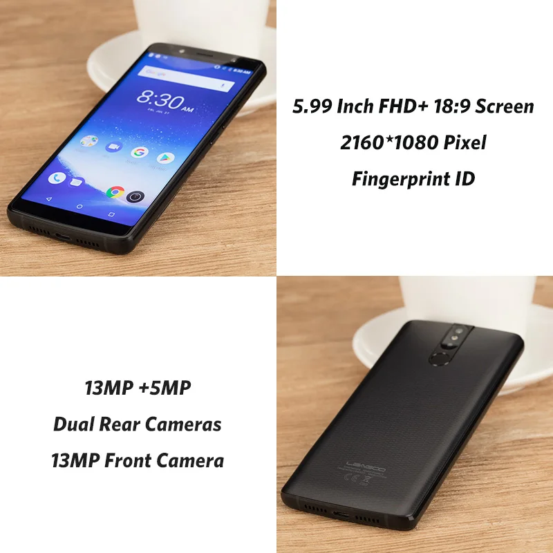 LEAGOO power 5 мобильный телефон Android 8 1 MTK6763 Восьмиядерный 99 &quotFHD 6 ГБ 64 Гб 7000 мАч 5V5A