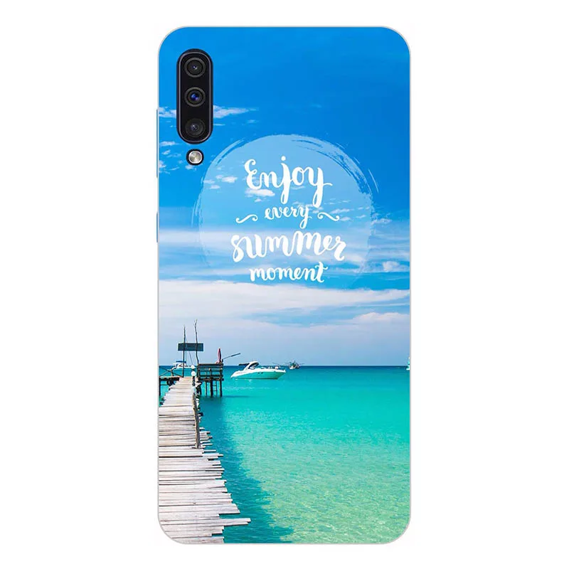 Мягкий Силиконовый ТПУ чехол для Samsung Galaxy A50 Чехлы милый мультяшный телефона A 50