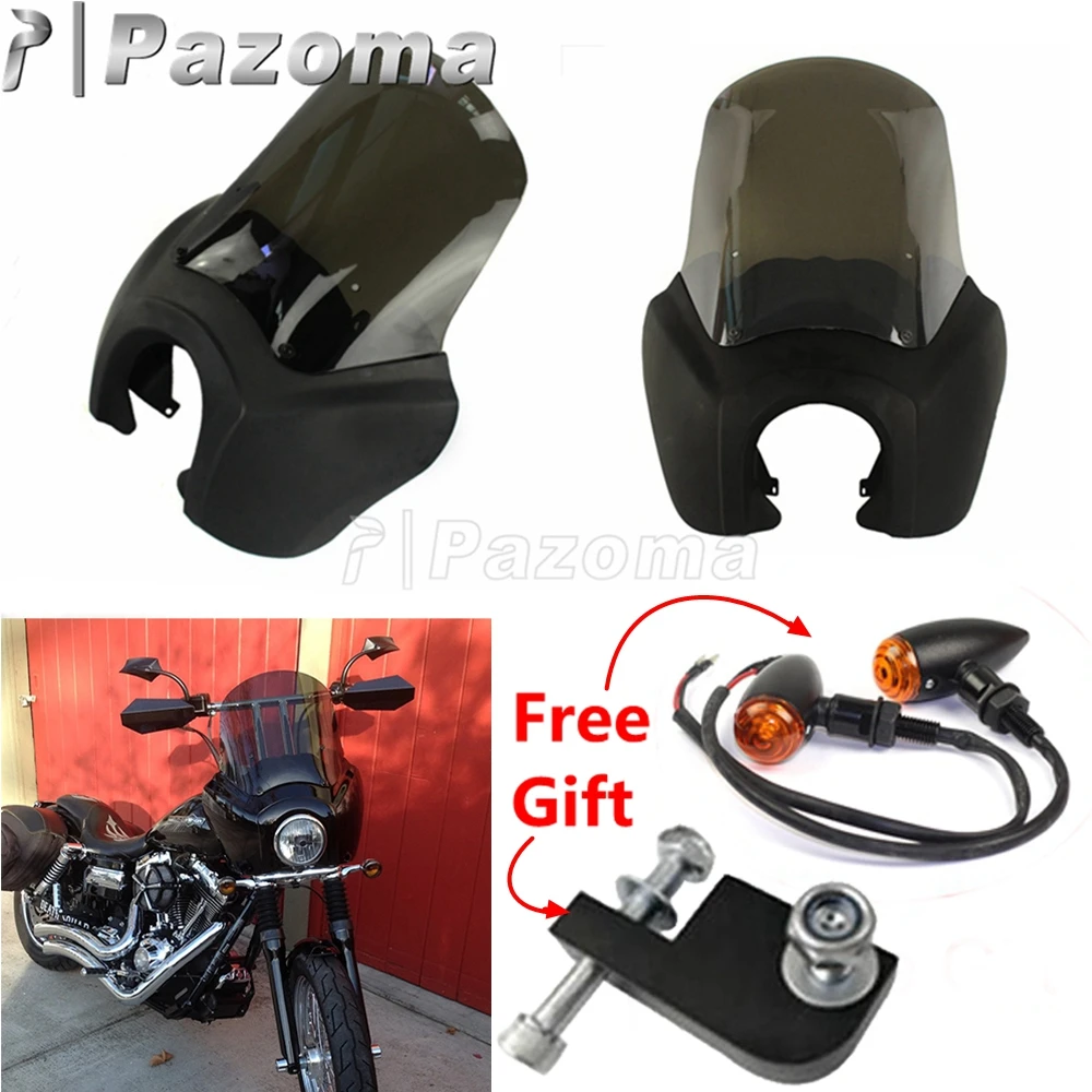 Фара мотоцикла обтекатель лобовое стекло 15 &quotветровое набор для Harley Dyna супер