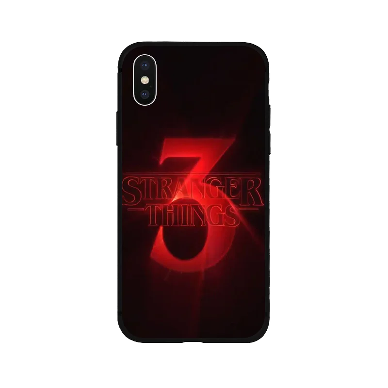 Stranger things Сезон 3 черный мягкий ТПУ чехол для телефона iPhone11 8 7 6 6S Plus X XS XR MAX 5 5S SE