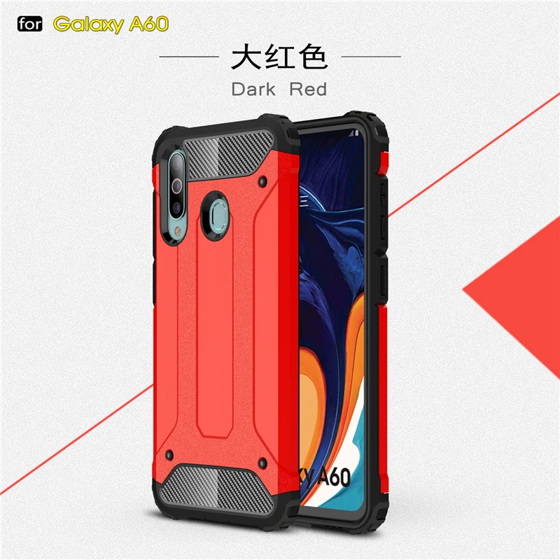 Чехол Силиконовый из ТПУ для Samsung Galaxy A60 жесткая задняя крышка поликарбоната