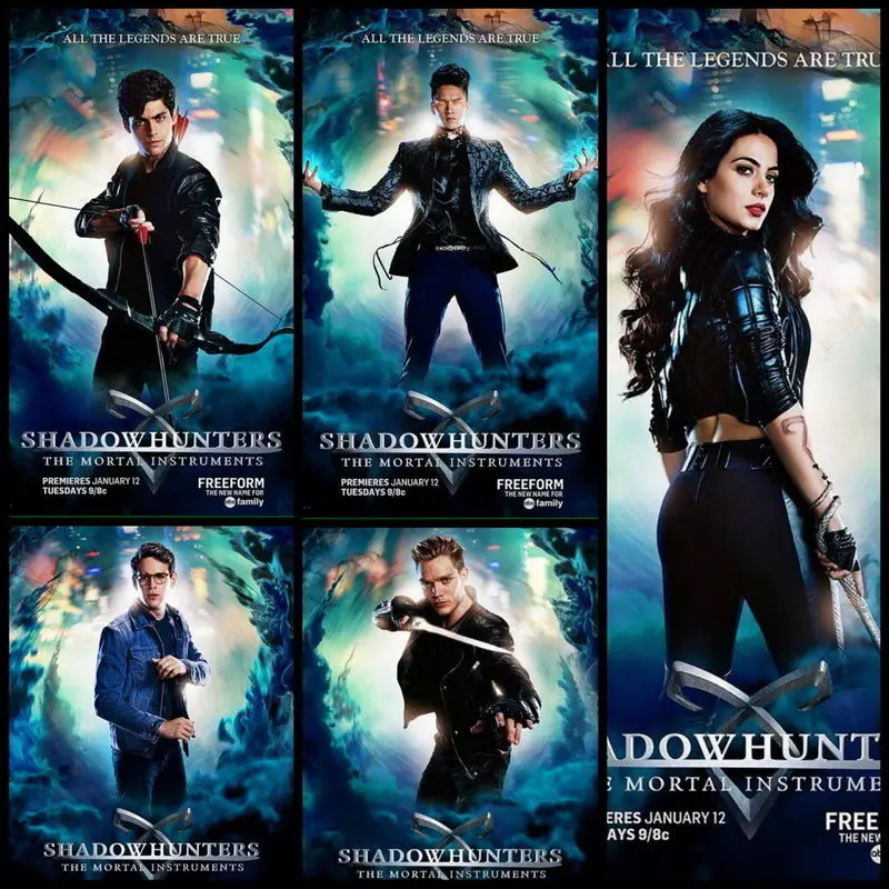 DY00769 Shadowhunters 2016 Катрин Макнамара фантазия фильм 14 &quotx 14&quot плакат|movie poster|poster