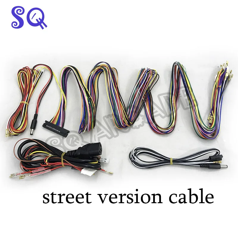 street version cable Жгут проводов для Jamma с 5 6 кнопок действия провода Jamma 28 pin с 5 6 кнопок провода для аркадной игровой машины аксессуары для шкафов - Цвет: street version cable