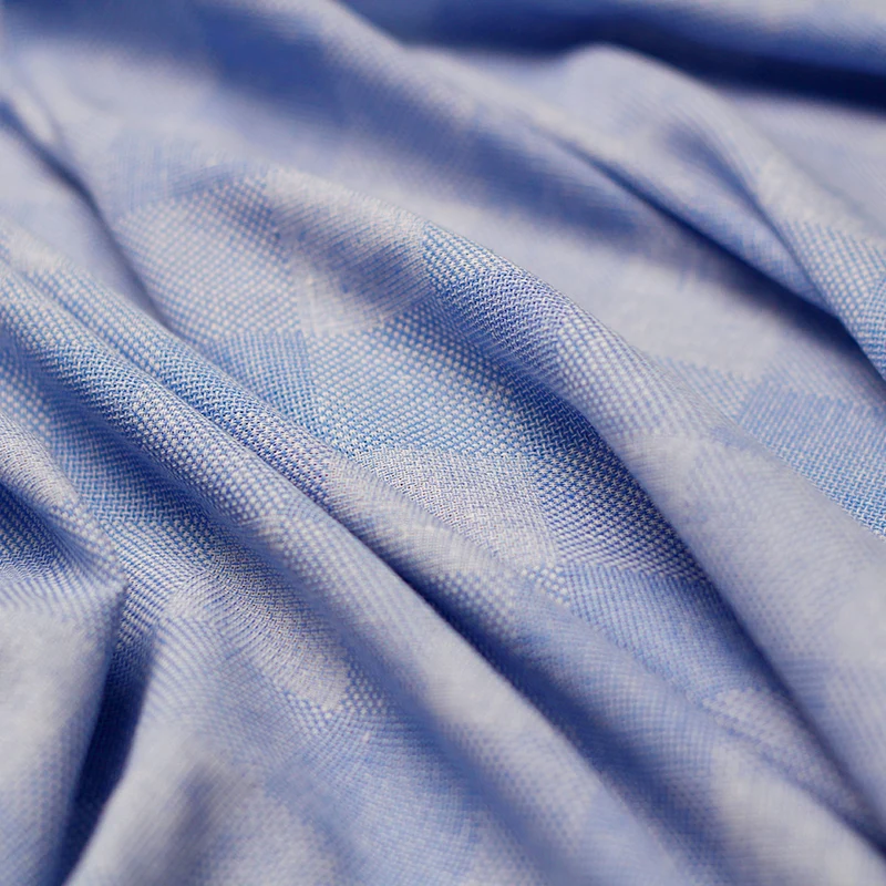 Pearlsilk 146 см ширина skyblue окрашенная пряжа хлопок и лен материалов одежды весеннее