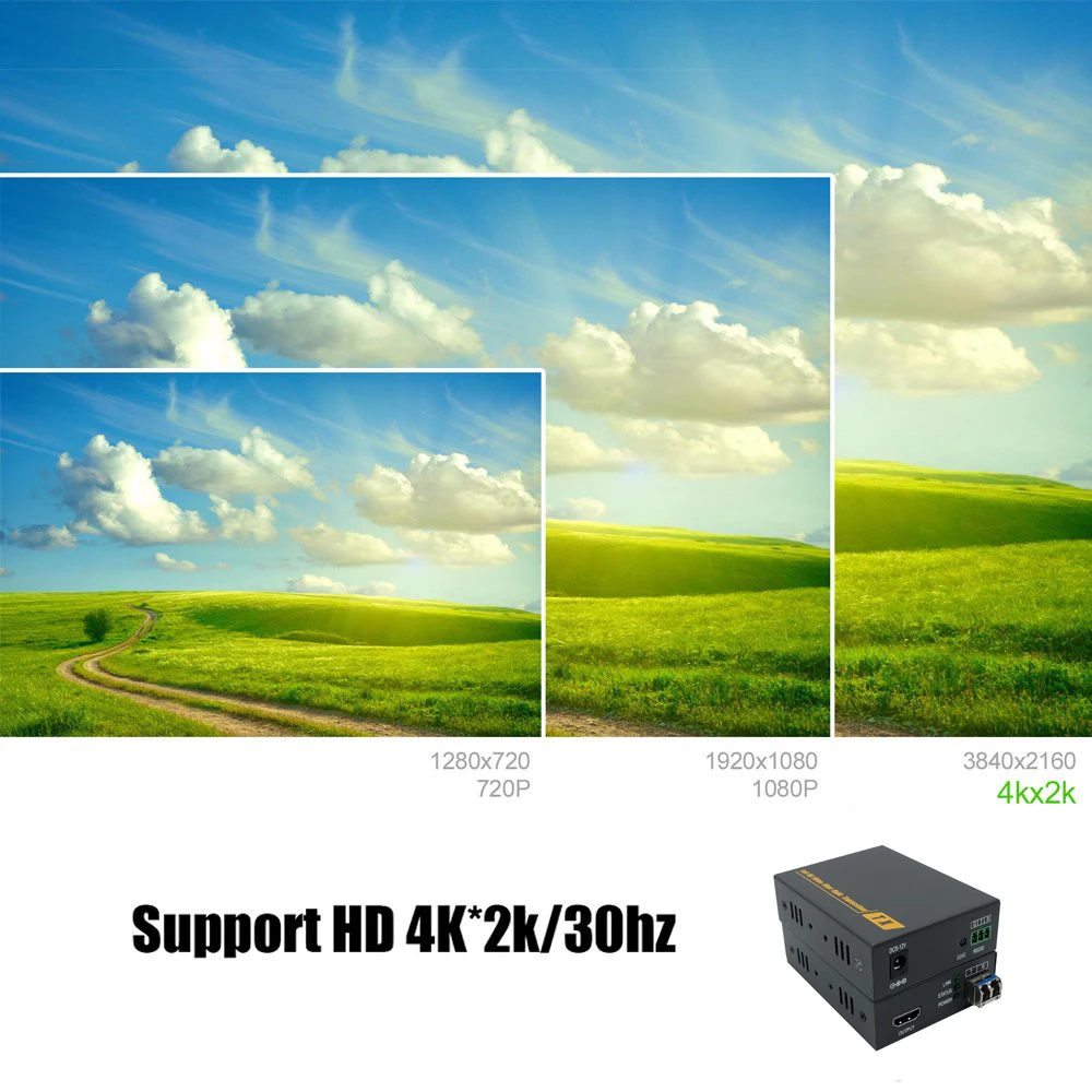 Высококачественные 4K HDMI волоконно оптические удлинители 2K 30 Гц HD видео аудио
