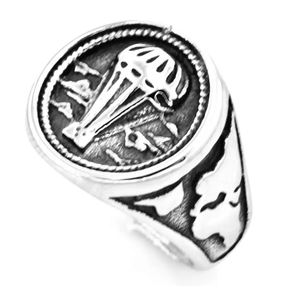 FANSSTEEL ювелирные изделия из нержавеющей стали карта облако огонь воздушный шар
