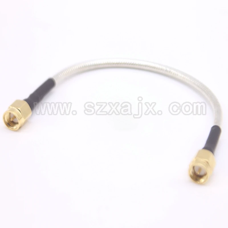 JX 10 шт. SMA Мужской к RG402 коаксиального кабеля Полужесткий RG 402 коаксиальный косички