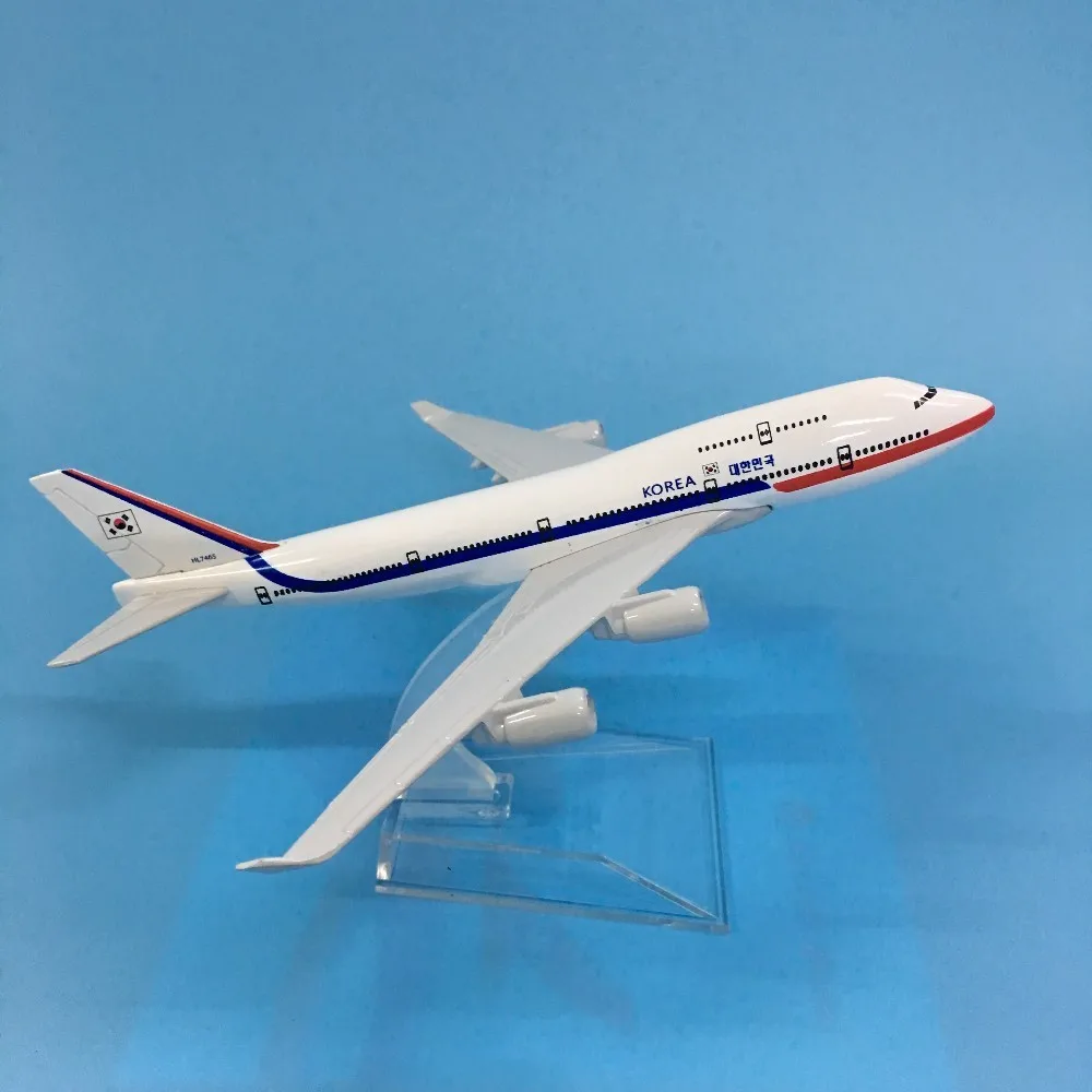 

JASON TUTU Aircraft Model Diecast Metal 1:400 16cm Plane Model Airplane Model Korea No. 1 Boeing 747 Airplanes Plane Toy Gift