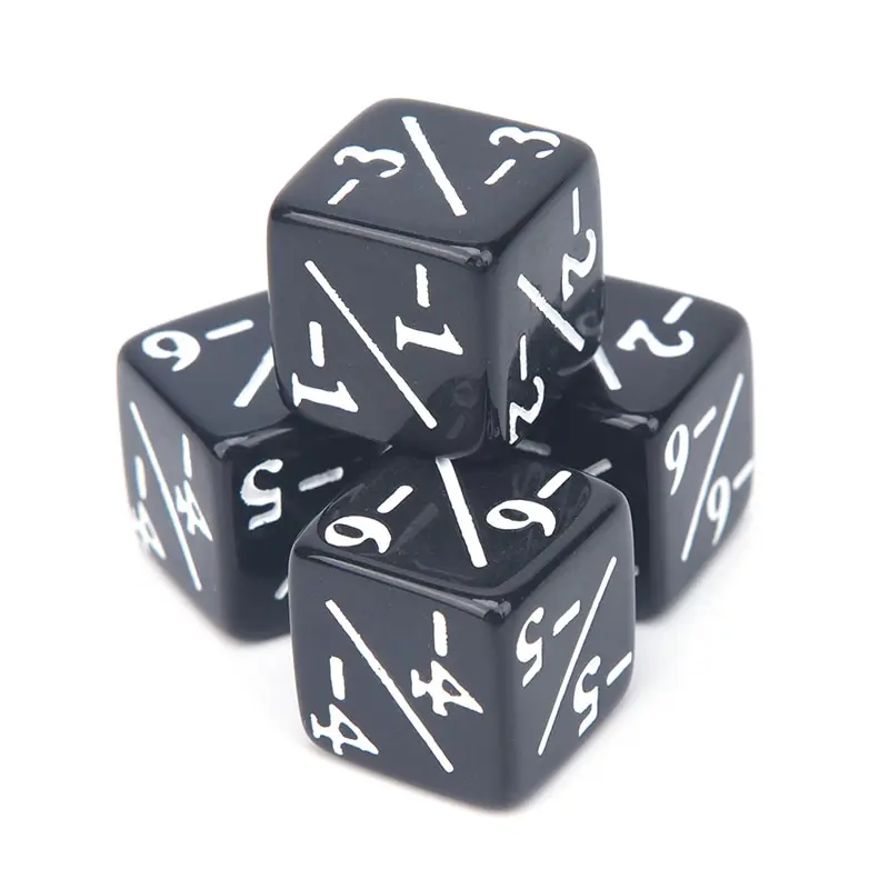 Высококачественные счетчики игральных костей 10x 5 положительных + 1/+ 1 и