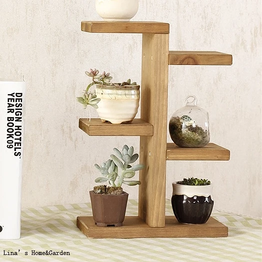 Настольная трехуровневая мини полка из массива дерева|wooden shelf|shelf standshelf wood |