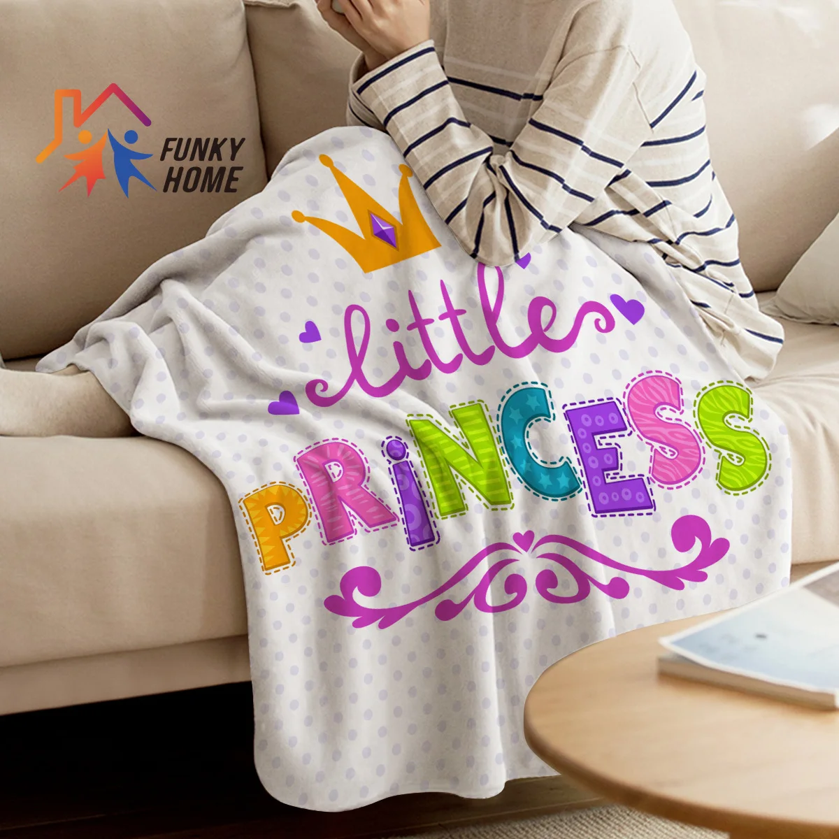 Funkyhome индивидуальные бросить Одеяло принцессы с персонажами мультфильмов и