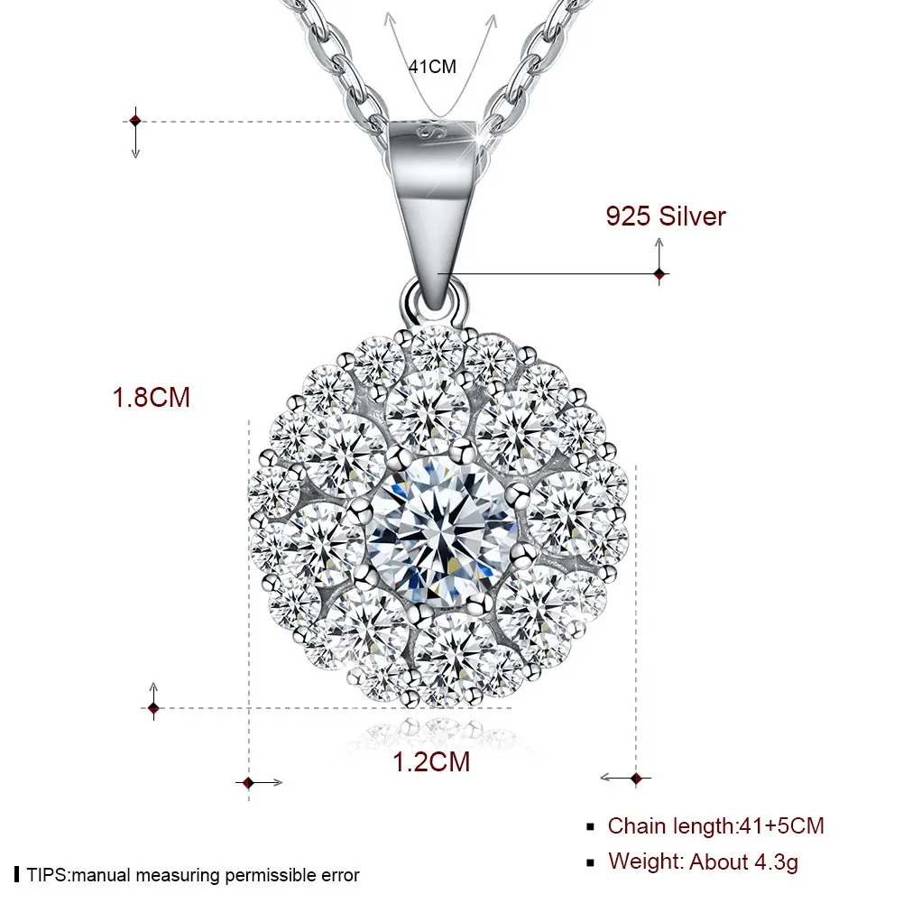 Kemstone модное ожерелье из стерлингового серебра с круглым кристаллом Vibrato Burst Rotation
