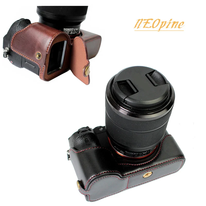 Чехол из искусственной кожи с полукорпусом для Sony ILCE 7RM2 A7II A7R2 A7S2 A7M2 A7 markII сумка