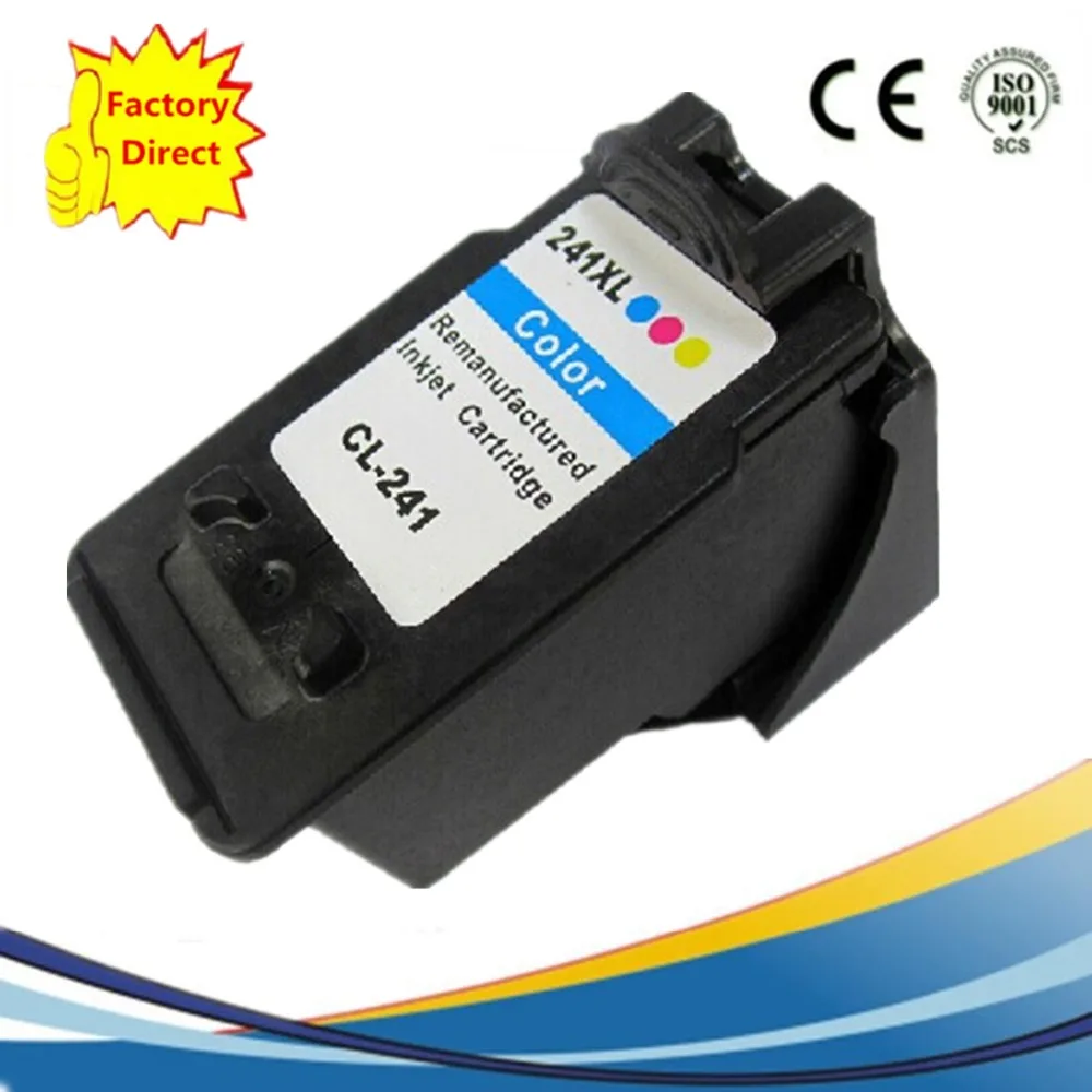 Цвет CL 241 XL 241XL CL241 CL241XL чернильные картриджи восстановленные PIxma MX392 MG4140 MX432 MX452