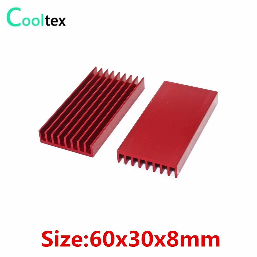

80 шт./лот 60x30x8 мм алюминиевый радиатор Радиатор охлаждения высокого качества