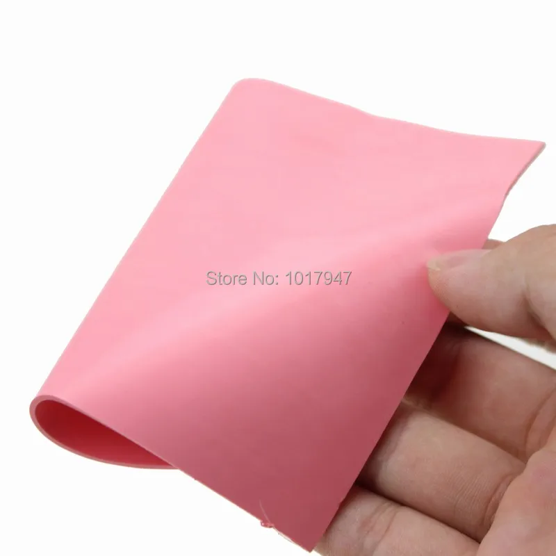 2pcs lot Pink Silicone Thermal Pad 100mm x 1mm Thick Cooling for CPU GPU 100x100x1mm | Компьютеры и офис