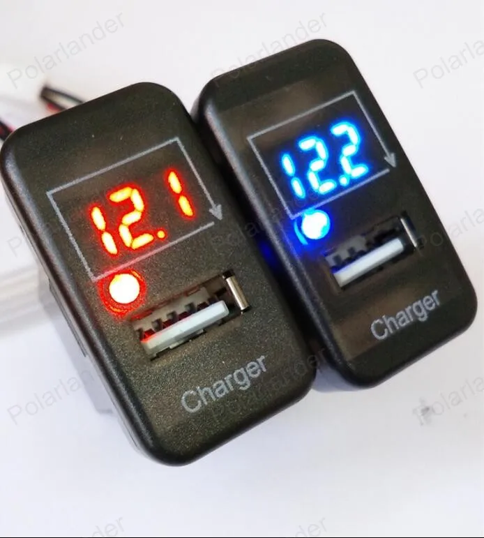 Автомобильное зарядное устройство USB для приборной панели T/OYOTA V/IGO цифровой