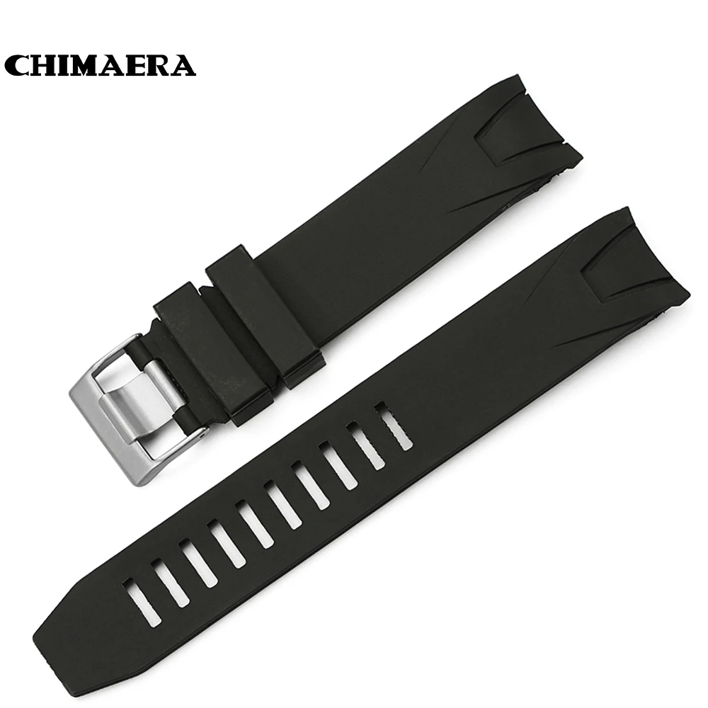 CHIMAERA 22 мм оранжевый черный резиновый ремешок водонепроницаемый Дайвинг