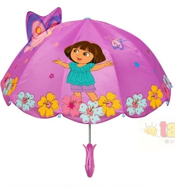 Cartoon Children Umbrella kidorable Rain Christmas Gift Kids boy girl Birthday Ballenine Princess Dora | Дом и сад