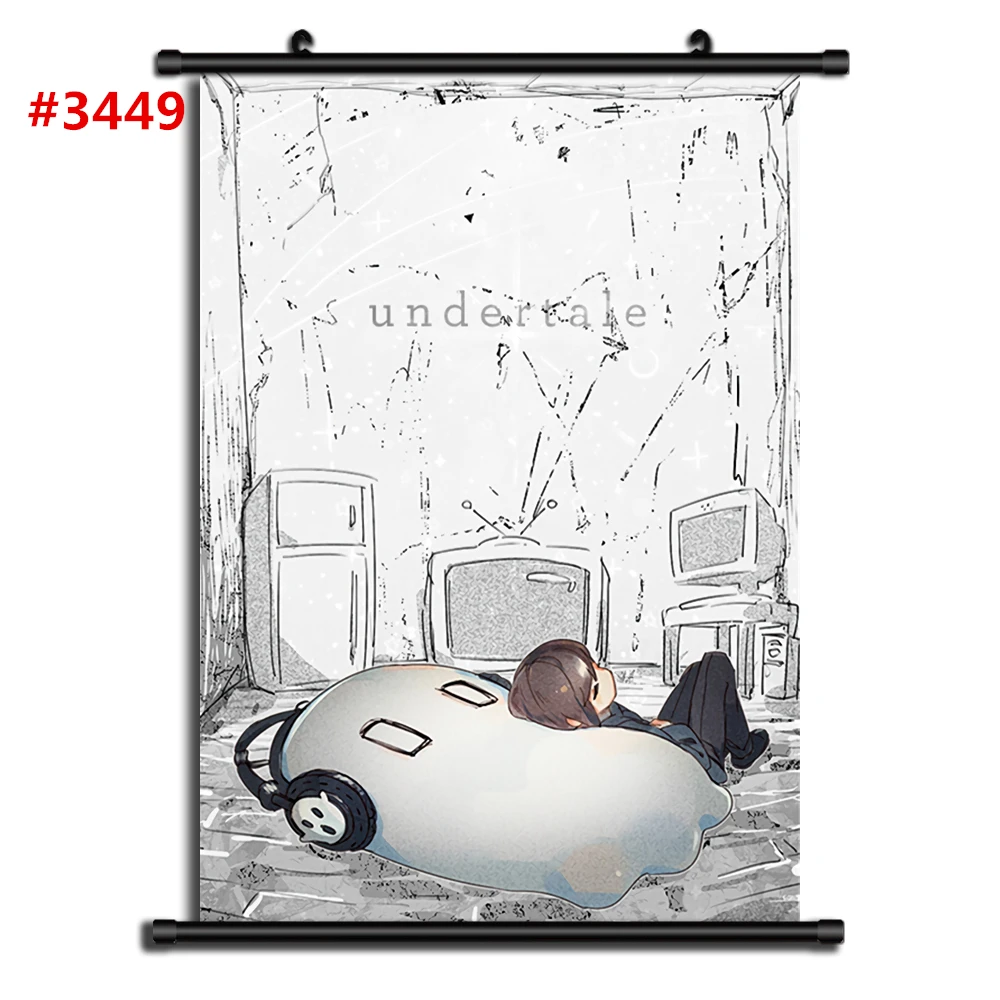 3449 Игра Undertale Sans Аниме Манга настенный плакат свиток домашнее украшение настенный плакат художественного фильма - Цвет: 3449