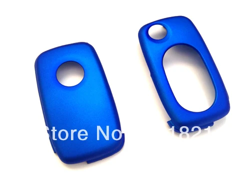 

MK4 Oval Key Pad Remote Flip Key Cover Metallic Blue For Volkswagen For VW