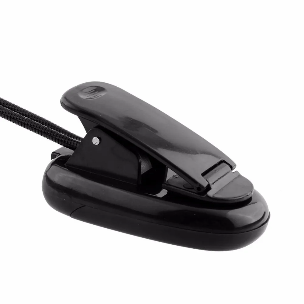 Гибкая Регулируемая Музыкальная подставка с двумя светодиодами для пианино и