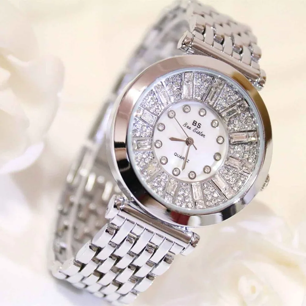 Часы наручные BS женские кварцевые с керамическим браслетом брендовые винтажные