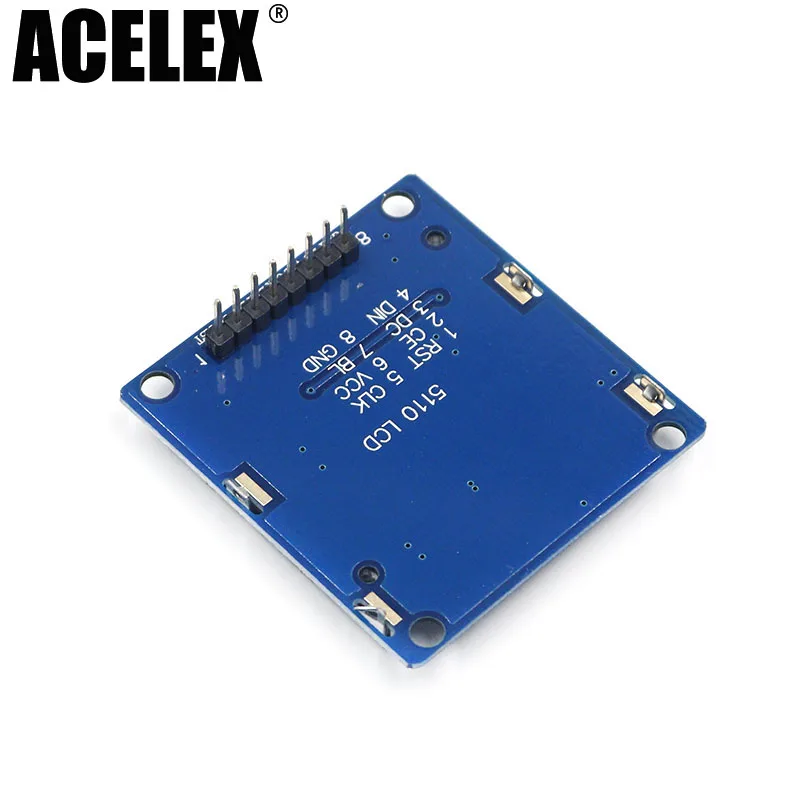 Умная электроника ЖК-модуль Дисплей Монитор Синяя подсветка адаптер PCB 84*48 84x84 lcd 5110 N0kia 5110 экран для Arduino