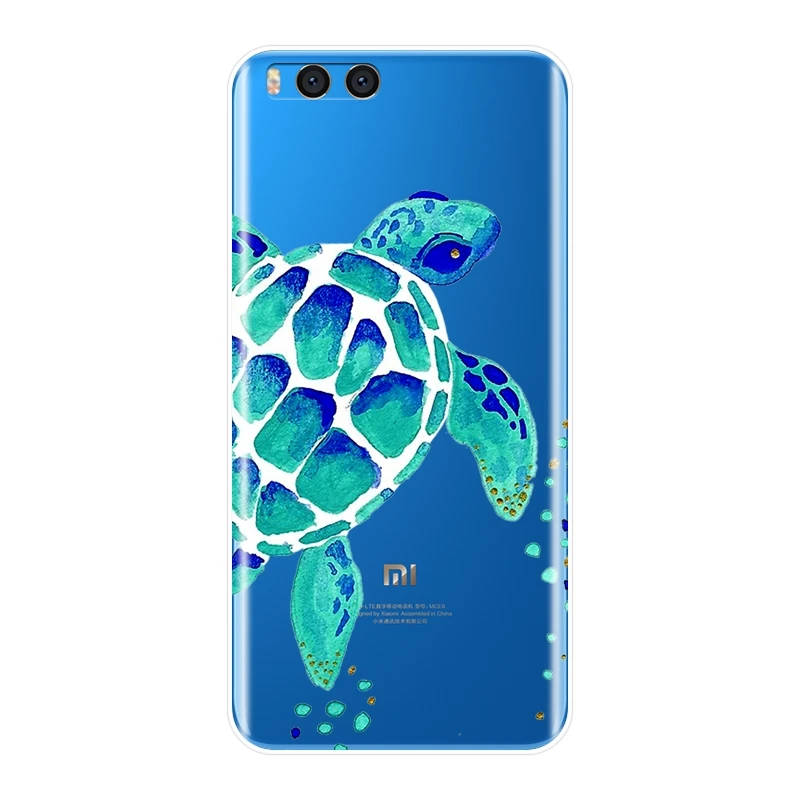 Чехол для телефона Xiaomi Mi Note Mix 1 2 2S 3 зеленый синий Черепаха Животное Мультфильм