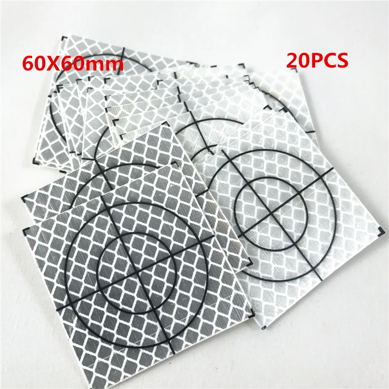 Новый отражающий лист 60x60 мм светоотражающая фотография для общего количества