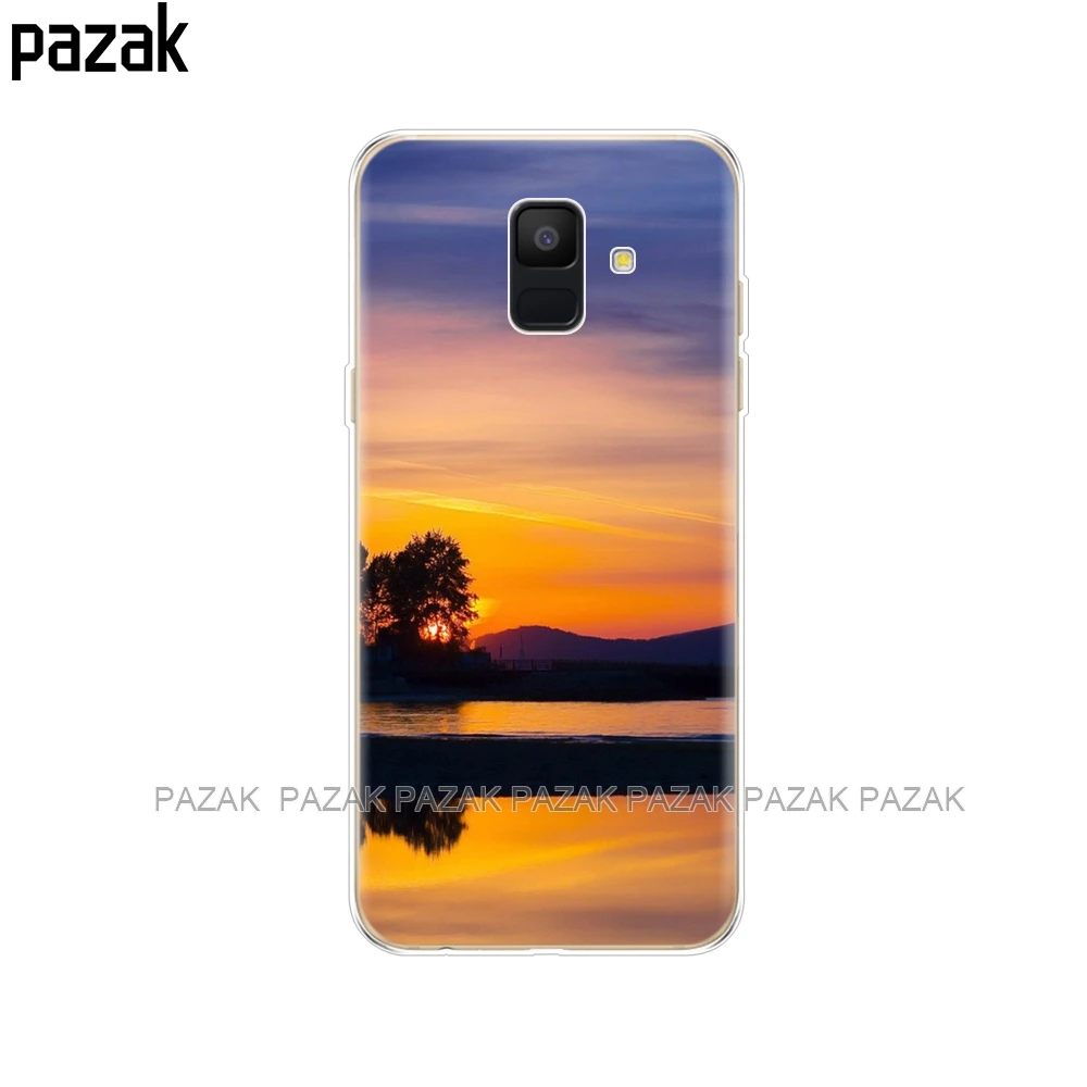 34288 Силиконовый чехол для телефона samsung Galaxy A6 Dual SIM SM A600 A600F, мягкая задняя крышка из ТПУ для samsung A6 Plus A605 A605F, новинка - Цвет: 34288
