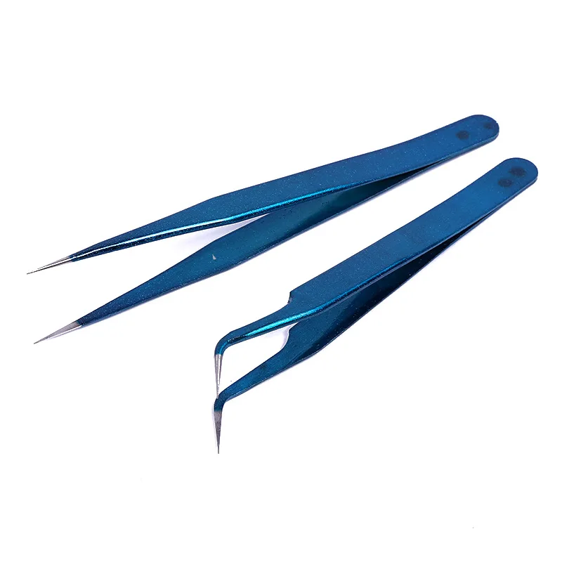 2 шт./компл. прямая изогнутая ресница пинцет удлинитель Кусачка из нержавеющей